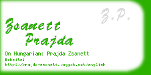 zsanett prajda business card